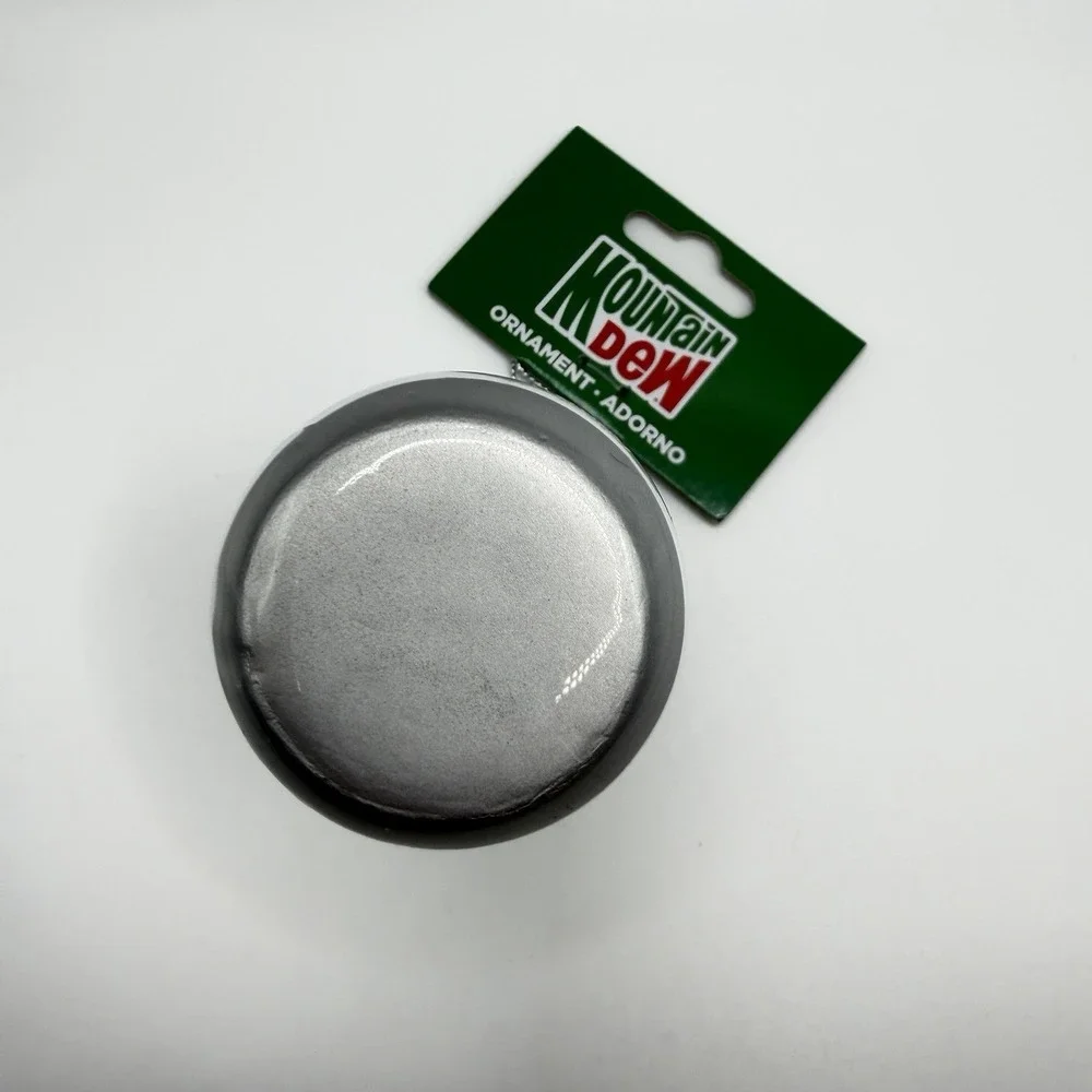 NEW Mountain Dew Real Sugar‎ Holiday Decoupage Ornament By Ruz, 4 Inches Tall